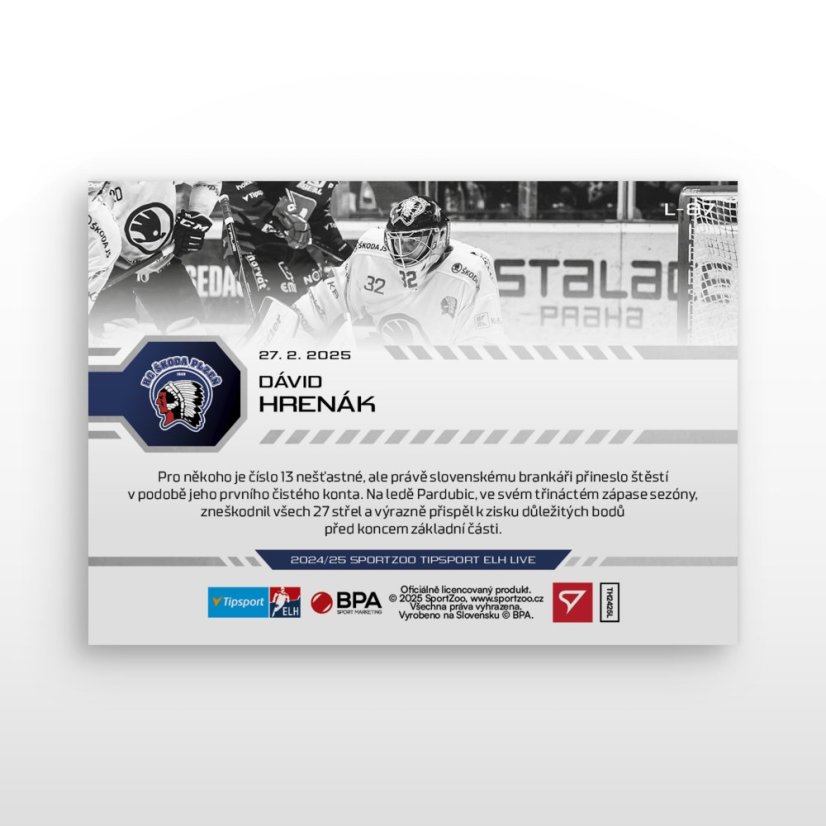 L-87 Dávid Hrenák TELH 2024/25 LIVE
