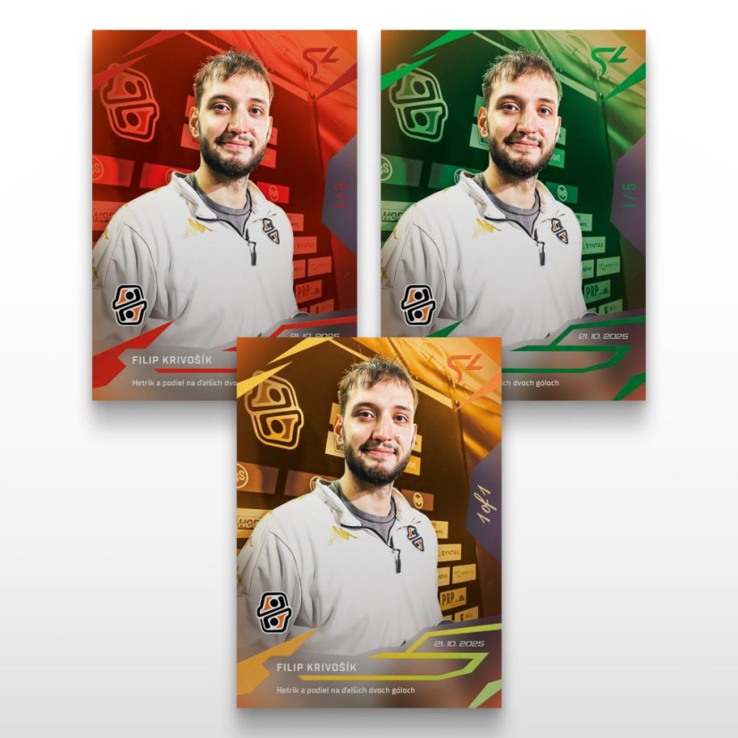 Hockey trading card L-11 FILIP KRIVOŠÍK - SportZoo Tipsport liga 2025/26 LIVE