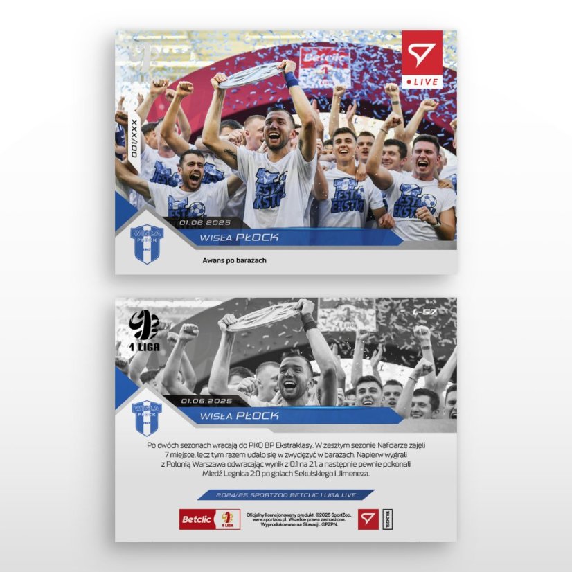 L-57 Wisła Płock Betclic 1 Liga 2024/25 LIVE