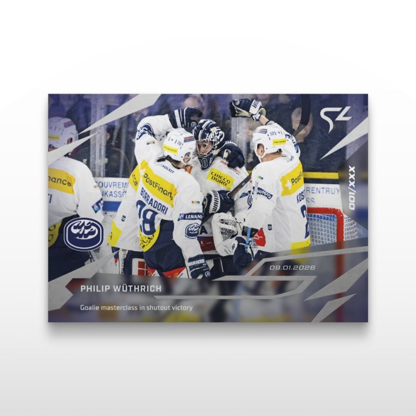 Karta hokejowa L-41 Philip Wüthrich - SportZoo National League 2025/26 LIVE