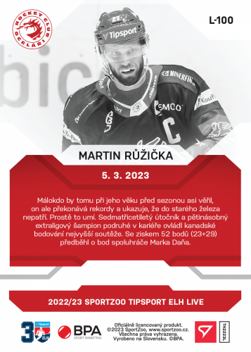 L-100 Martin Růžička TELH 2022/23 LIVE