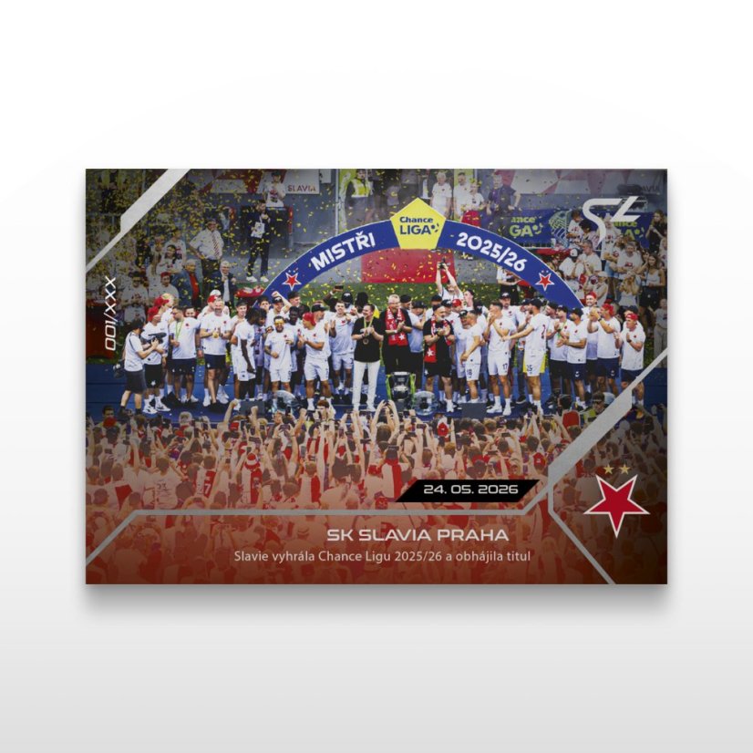 Fotbalová kartička L-55 SK Slavia Praha - SportZoo Chance Liga 2025/26 LIVE