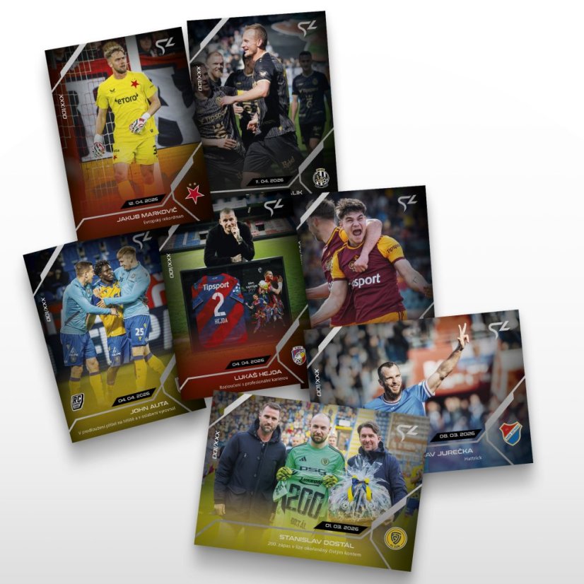 Zlevněný set 29 fotbalových kartiček Chance Liga - SportZoo Chance Liga 2025/26 LIVE