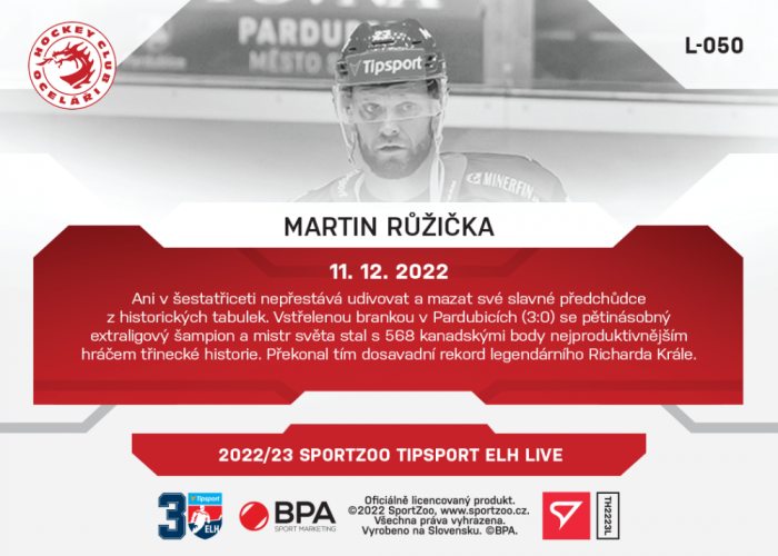 L-050 Martin Růžička TELH 2022/23 LIVE