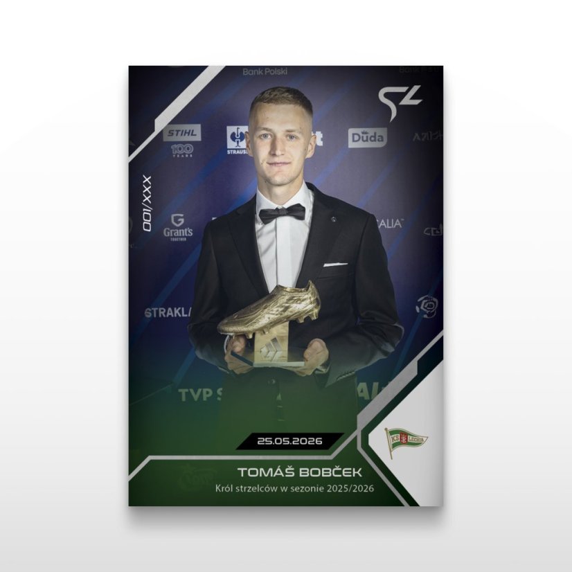 Fotbalová kartička L-81 Tomáš Bobček - SportZoo PKO BP Ekstraklasa 2025/26 LIVE