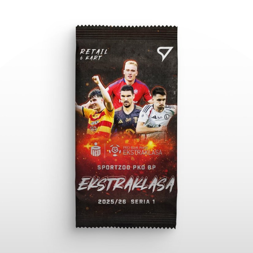 Štartovací balíček - futbalové kartičky SportZoo PKO BP Ekstraklasa 2025/26 – 1. séria