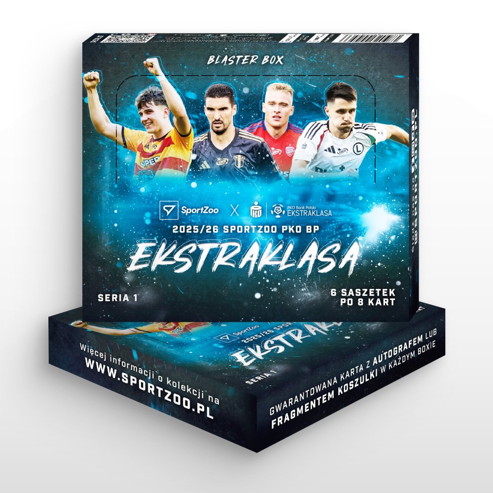 Blaster box - karty piłkarskie SportZoo PKO BP Ekstraklasa 2025/26 – Seria 1