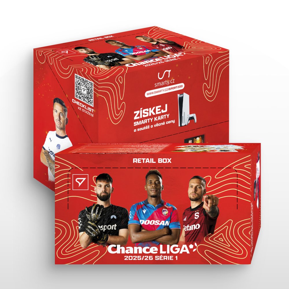 Retail box - futbalové kartičky SportZoo Chance Liga 2025/26 - 1. séria